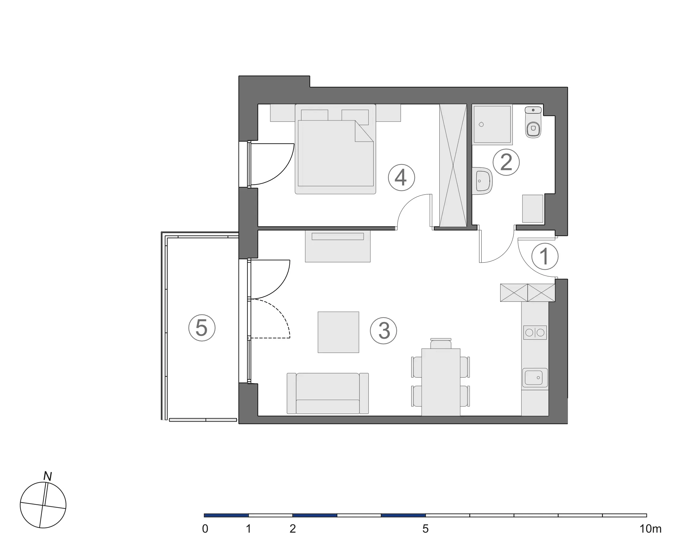 Rzut 2D lokalu 4-A.1.3