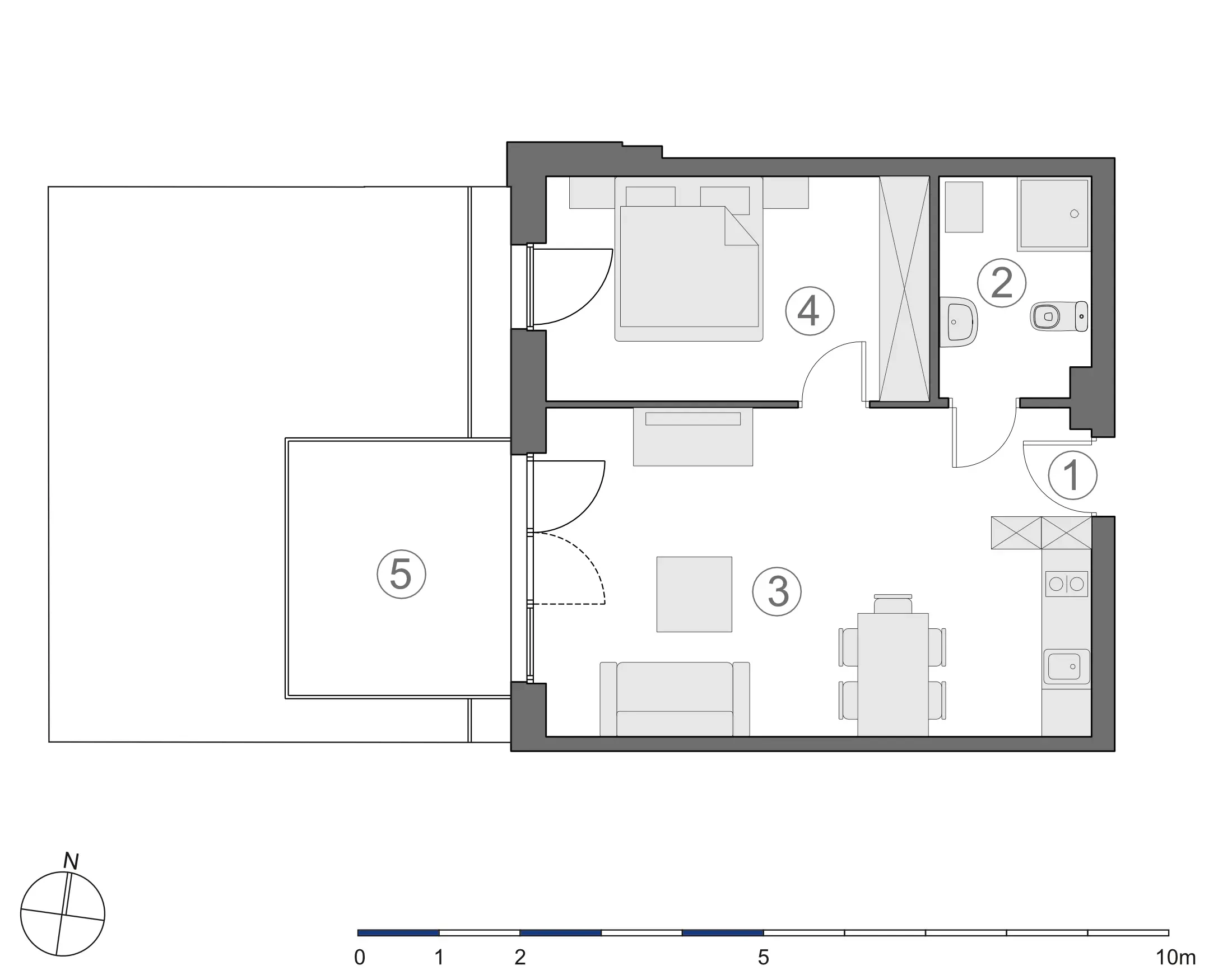 Rzut 2D lokalu 4-B.0.6