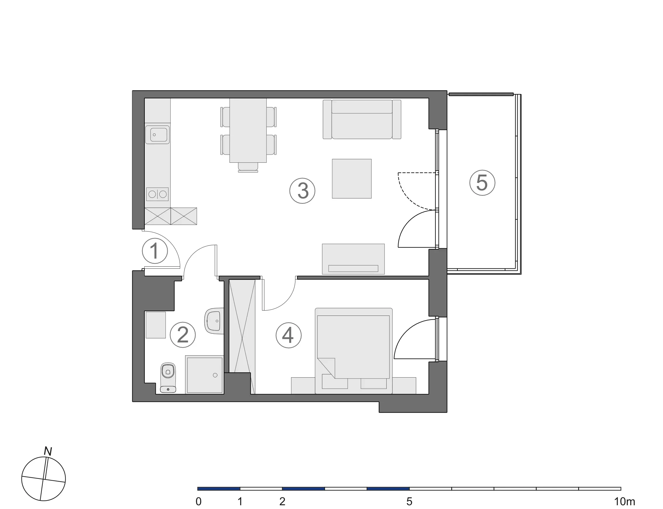Rzut 2D lokalu 3-B.3.2