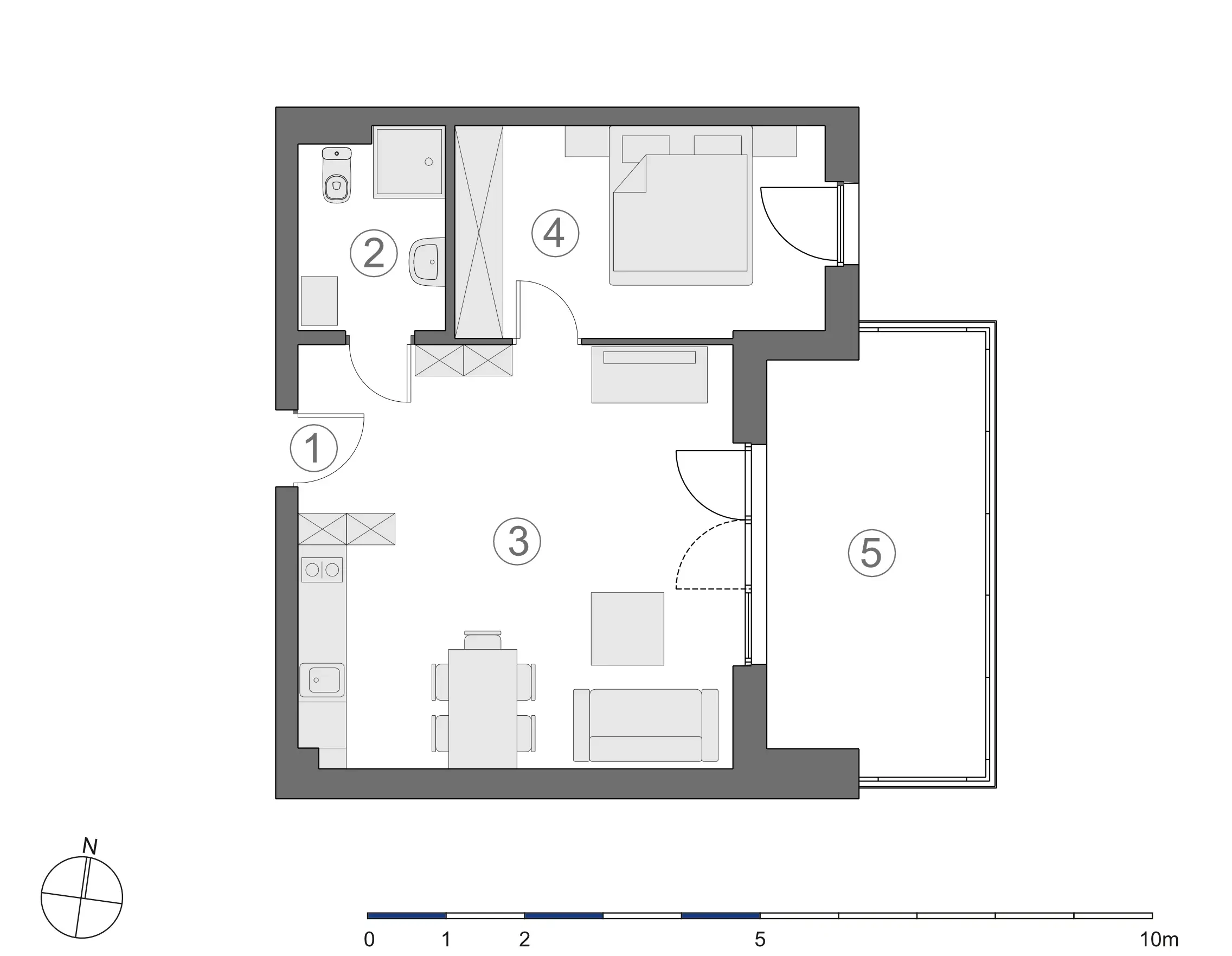 Rzut 2D lokalu 3-A.1.5