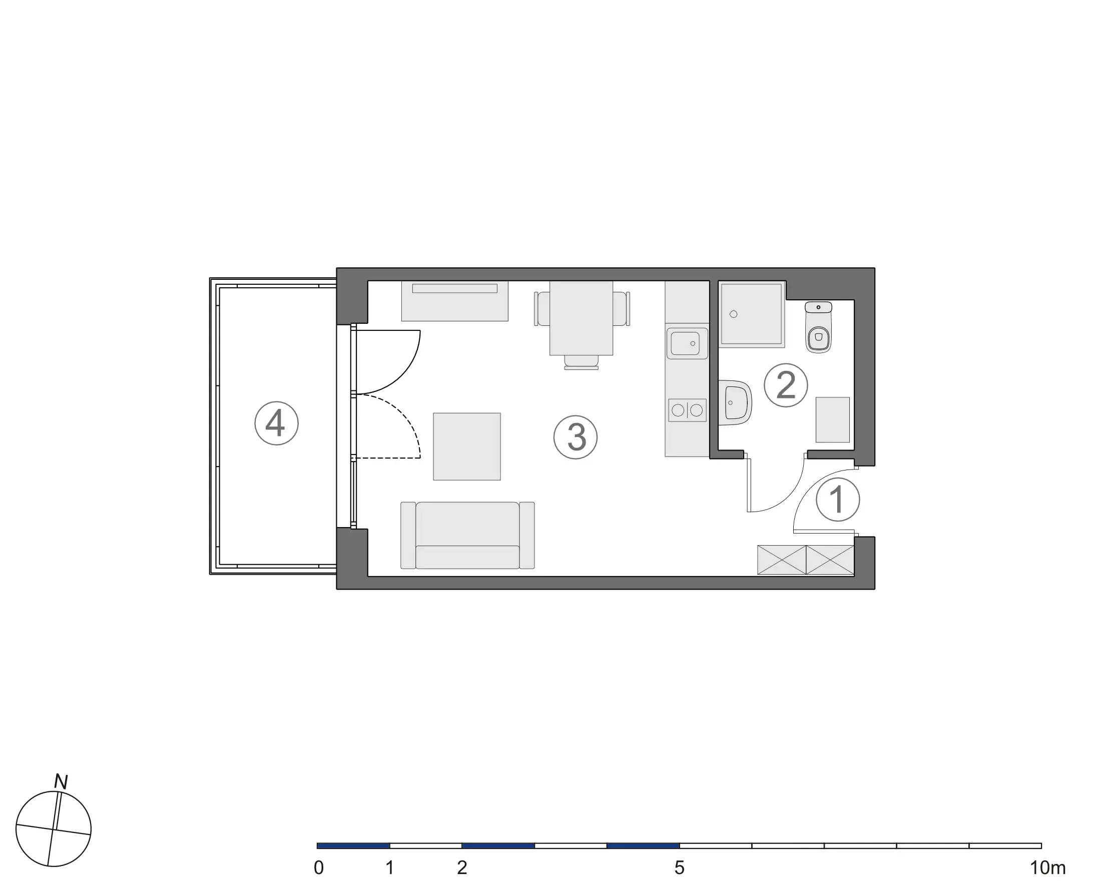 Rzut 2D lokalu 4-B.2.4