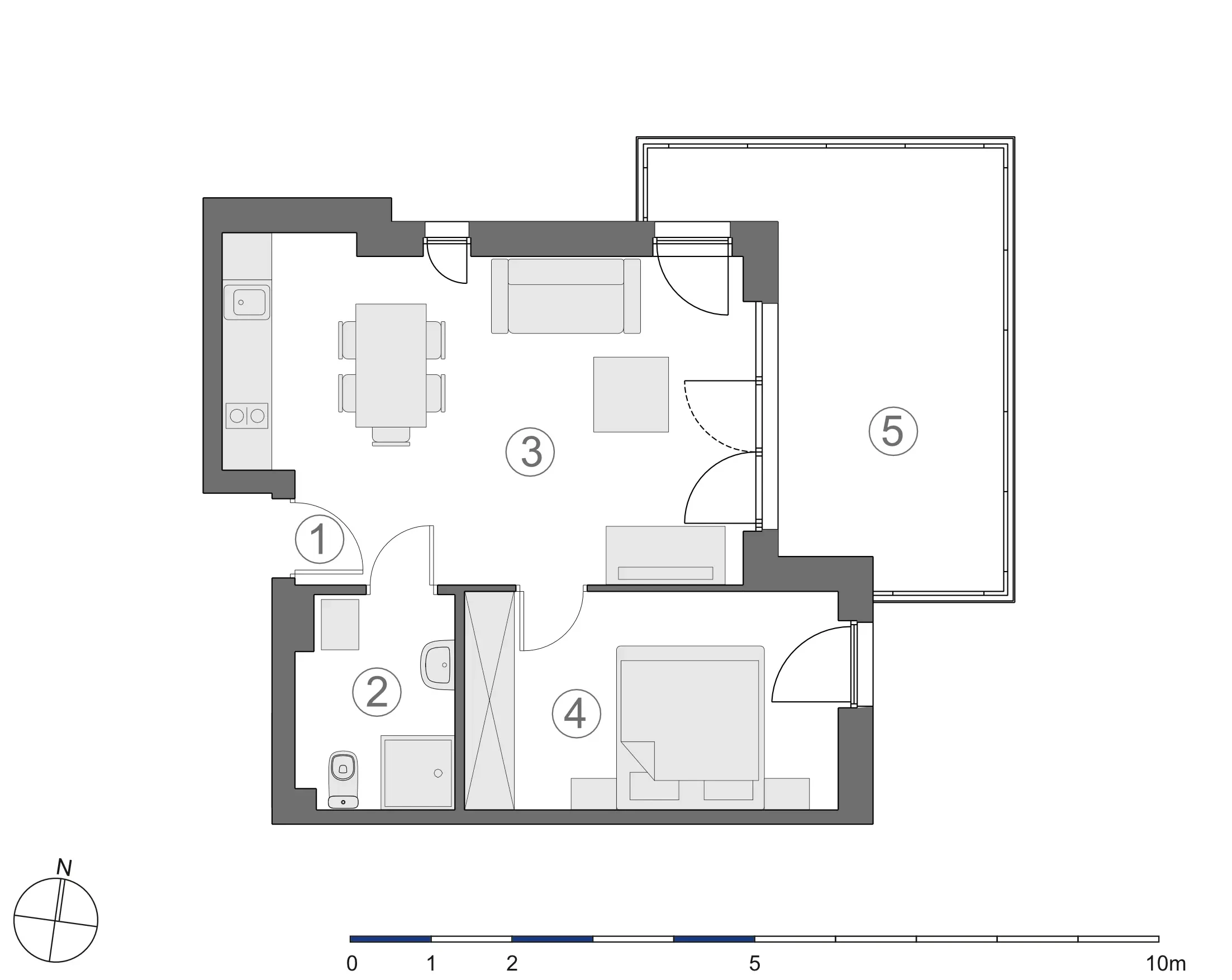 Rzut 2D lokalu 4-A.1.7