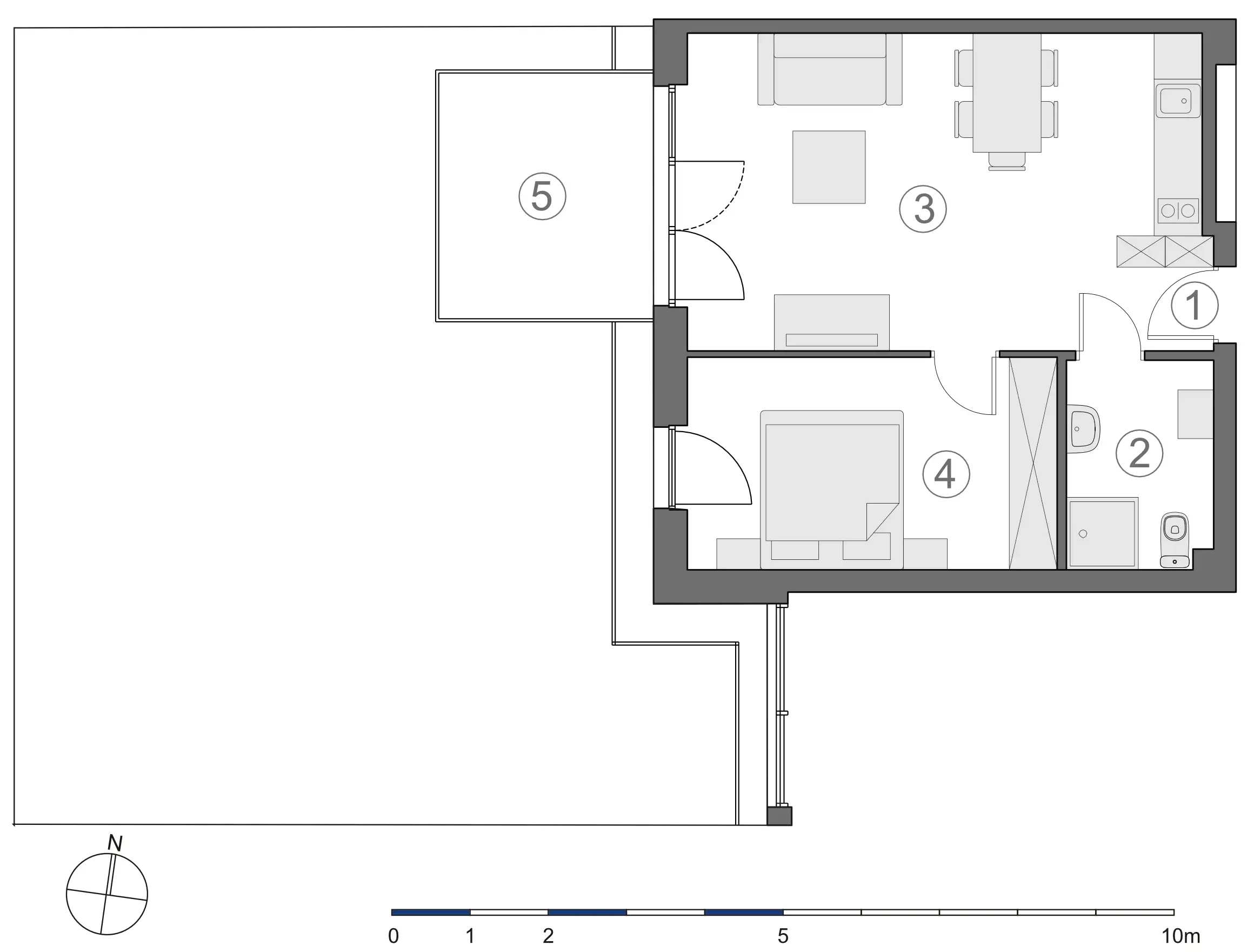 Rzut 2D lokalu 3-A.0.4