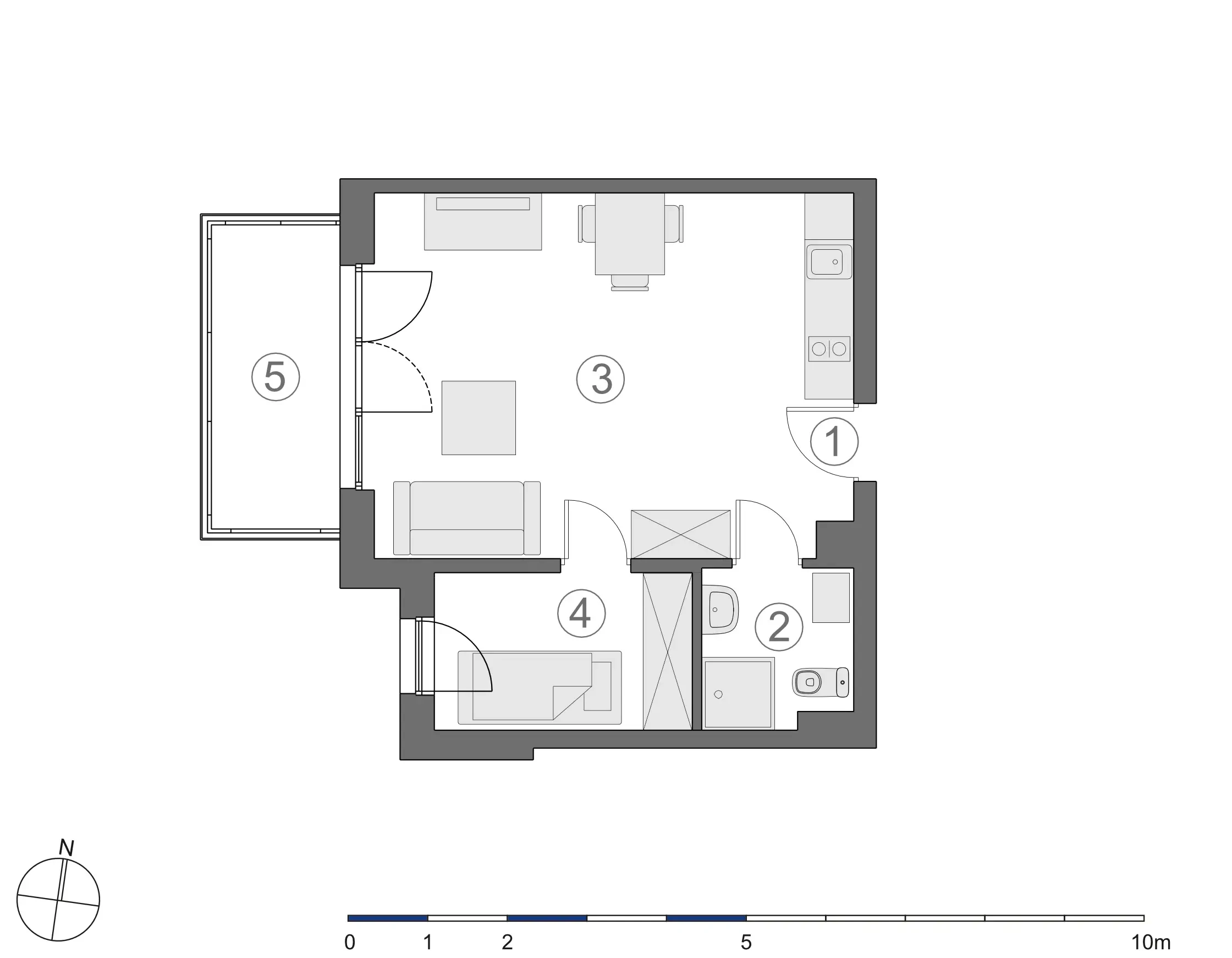 Rzut 2D lokalu 3-B.2.1