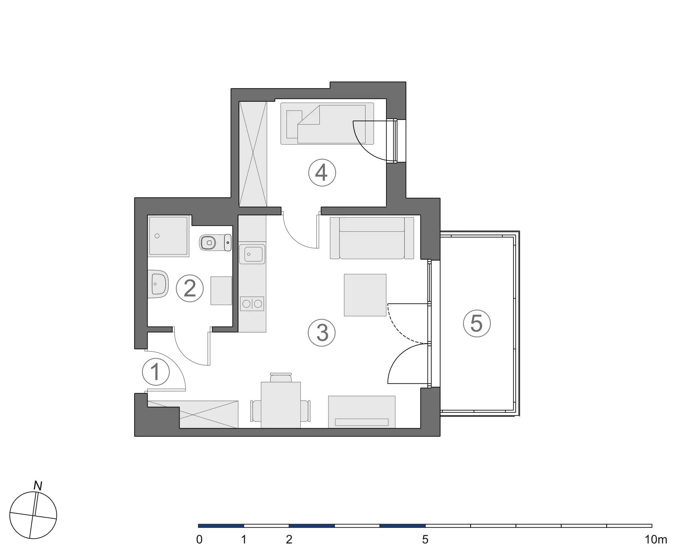 Rzut 2D lokalu 4-A.3.1