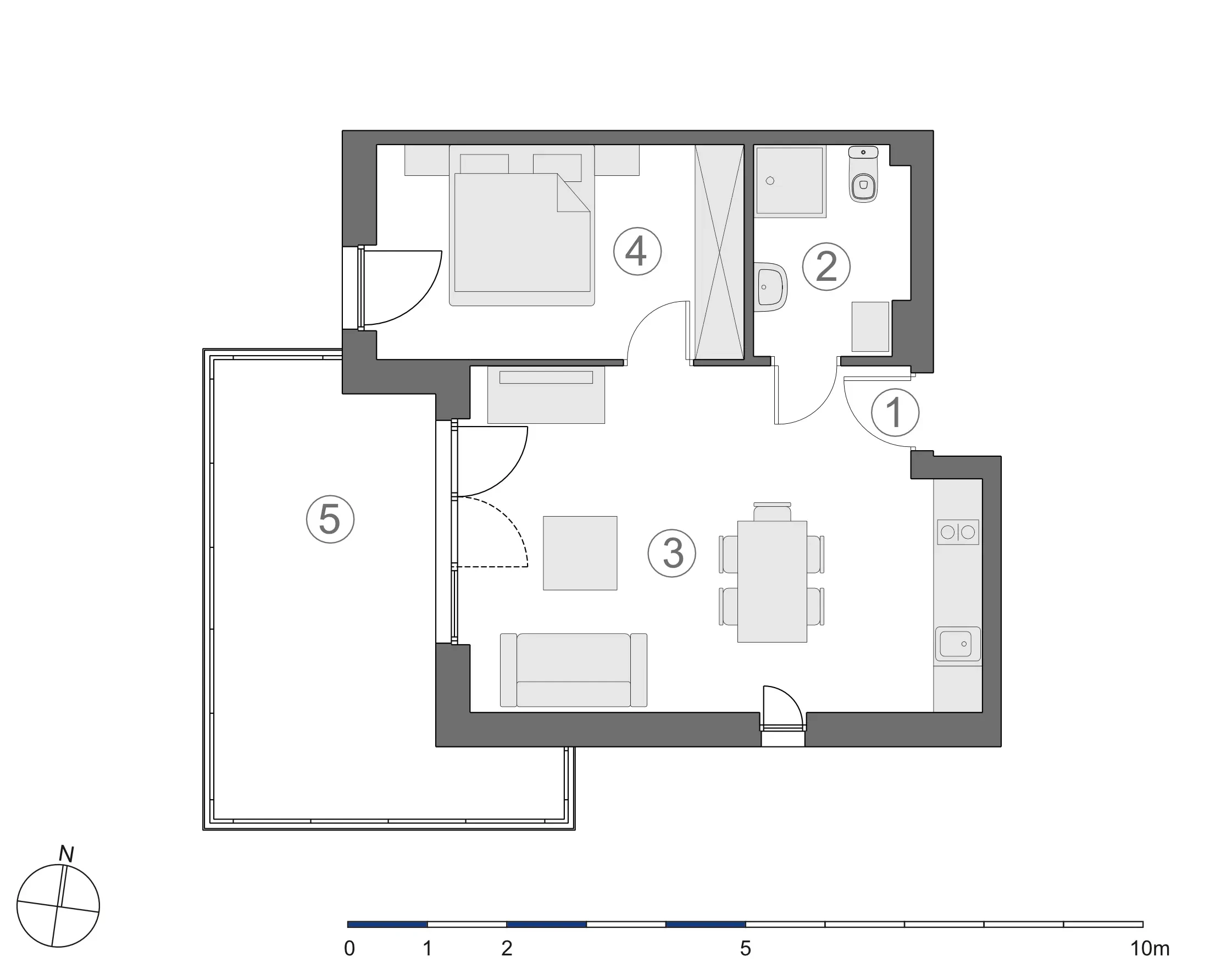 Rzut 2D lokalu 4-B.1.3