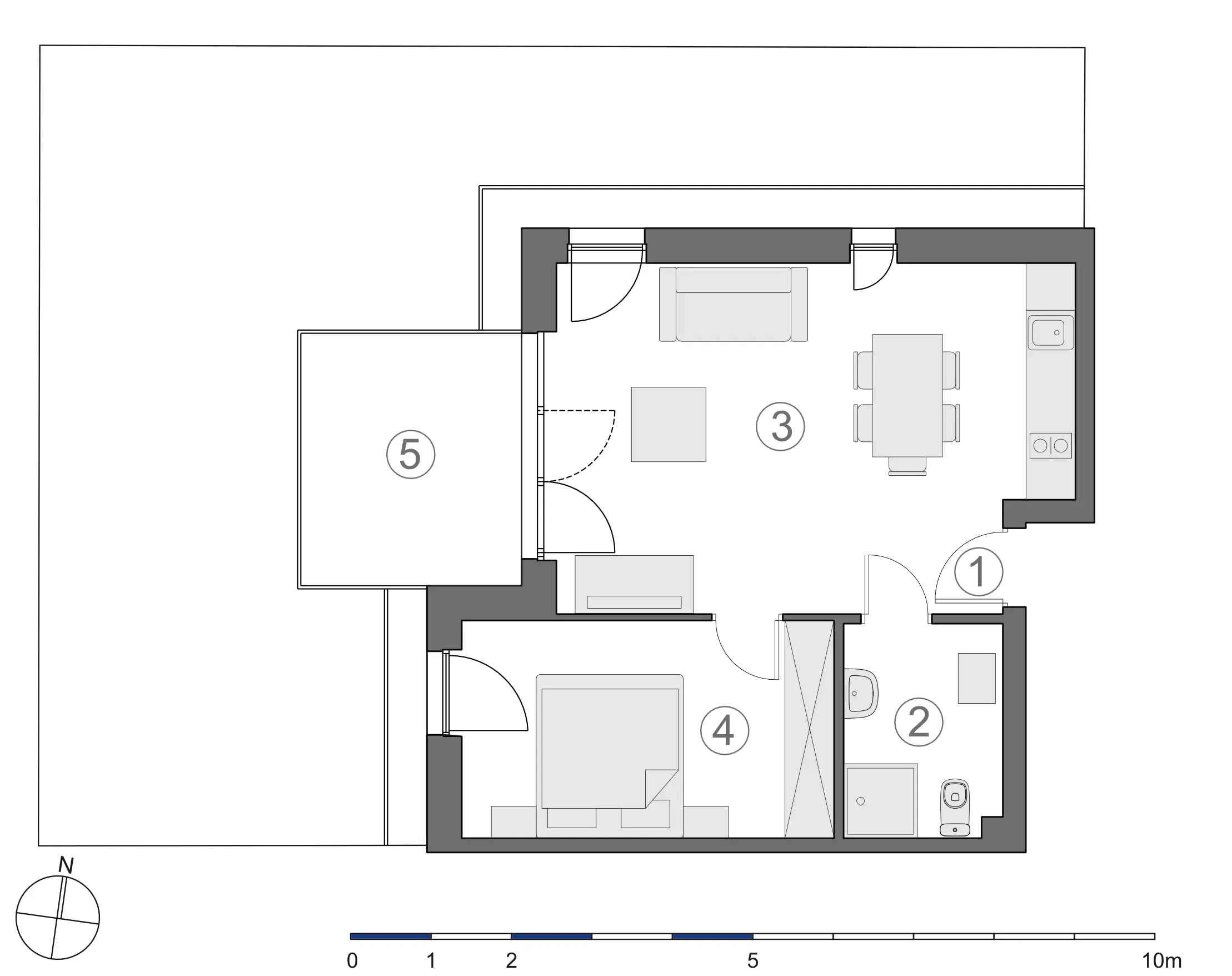 Rzut 2D lokalu 4-A.0.2