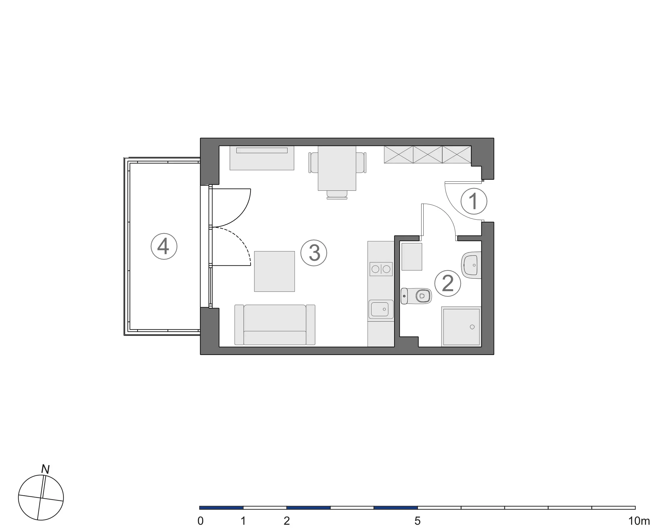 Rzut 2D lokalu 3-A.1.7
