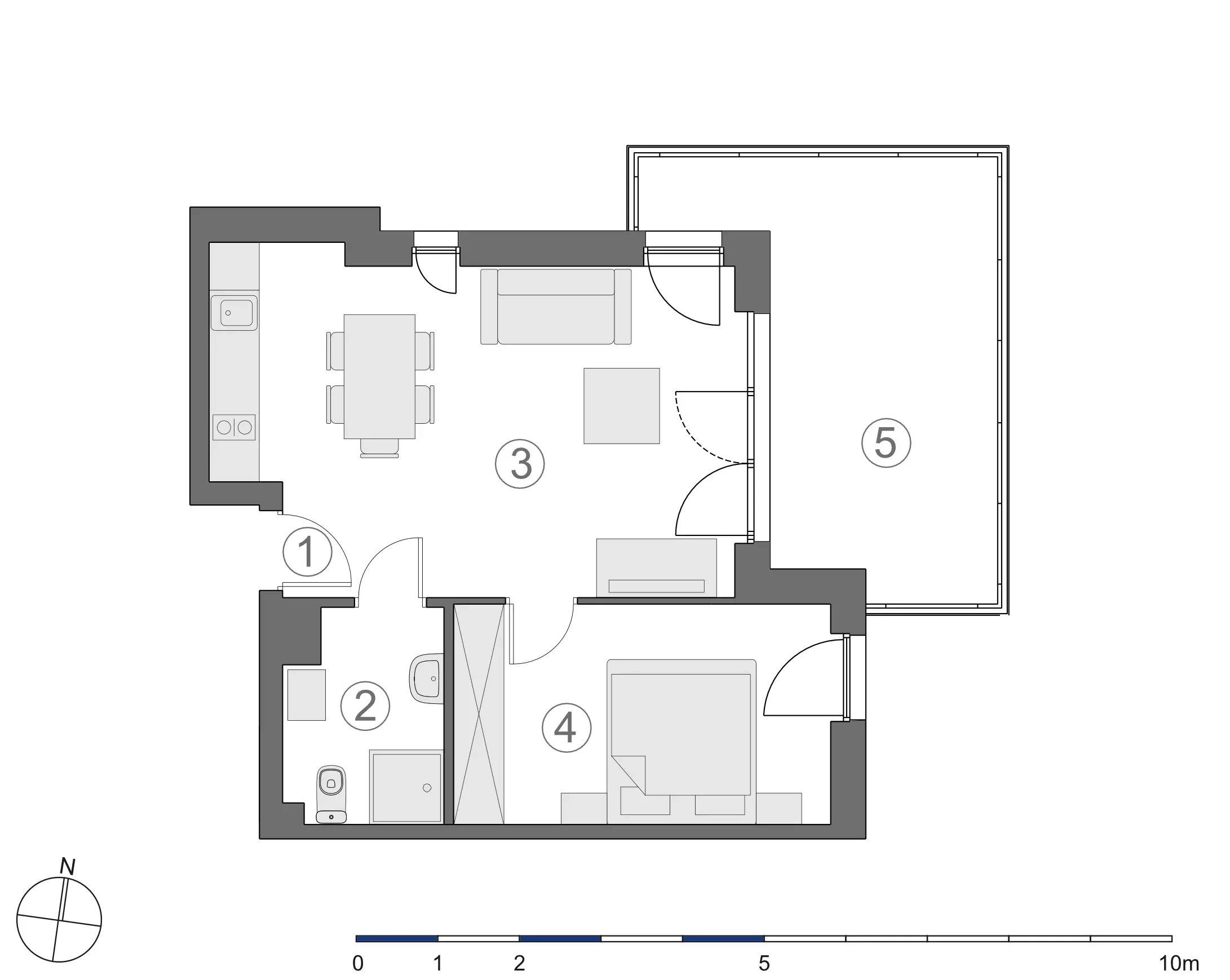 Rzut 2D lokalu 4-A.2.7