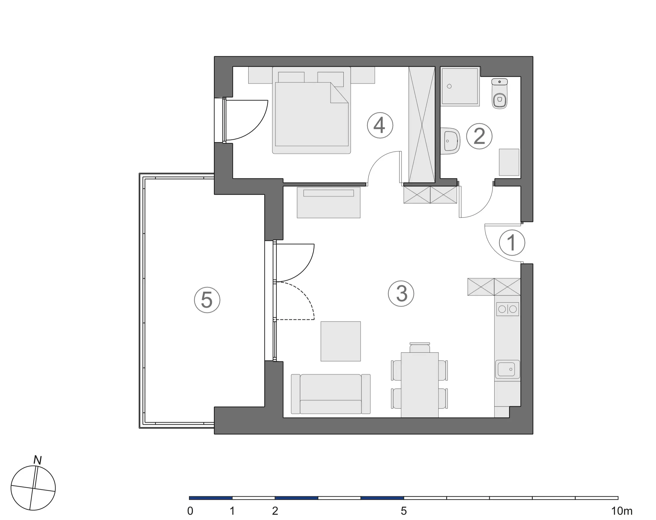 Rzut 2D lokalu 4-A.1.4