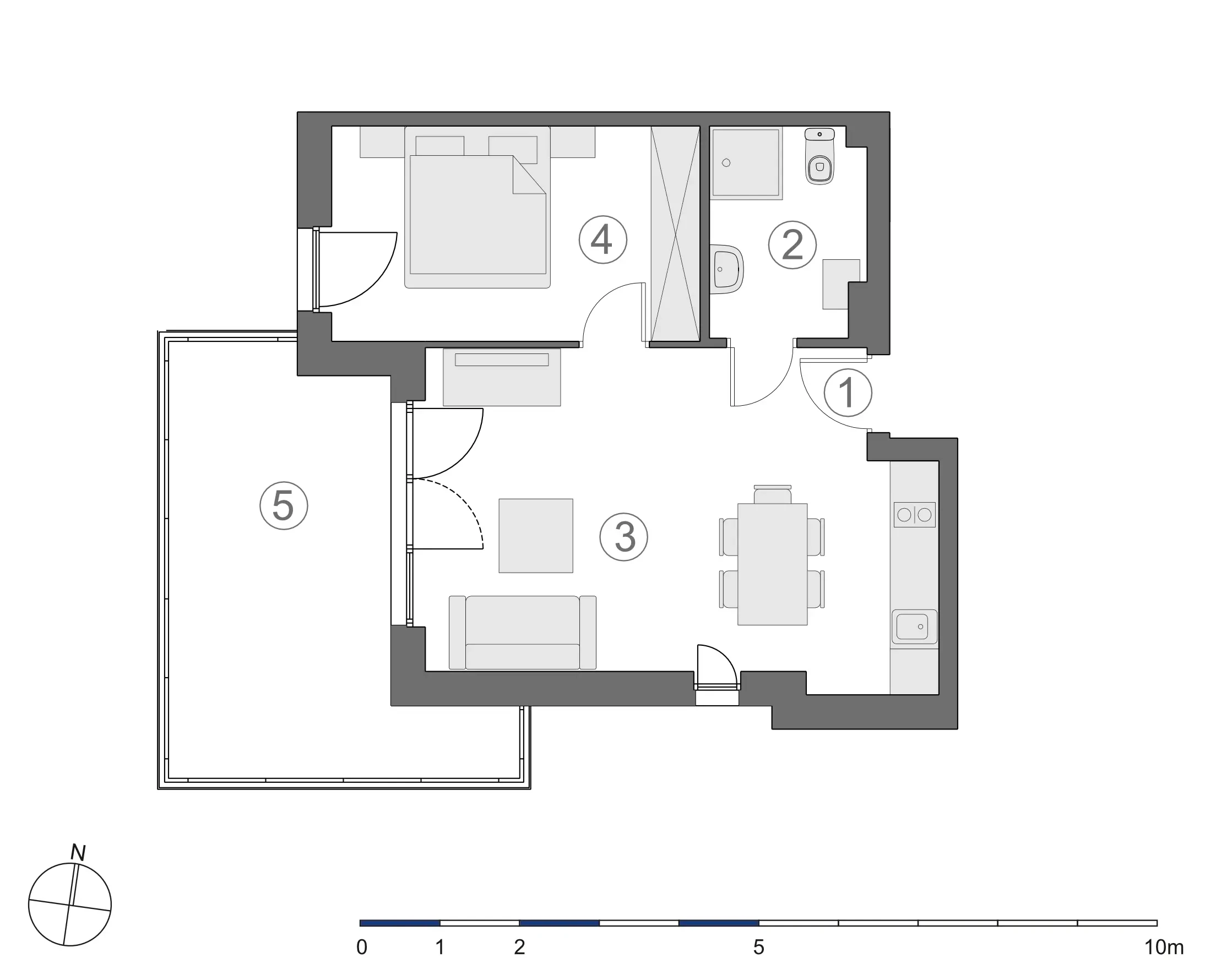 Rzut 2D lokalu 3-B.1.6