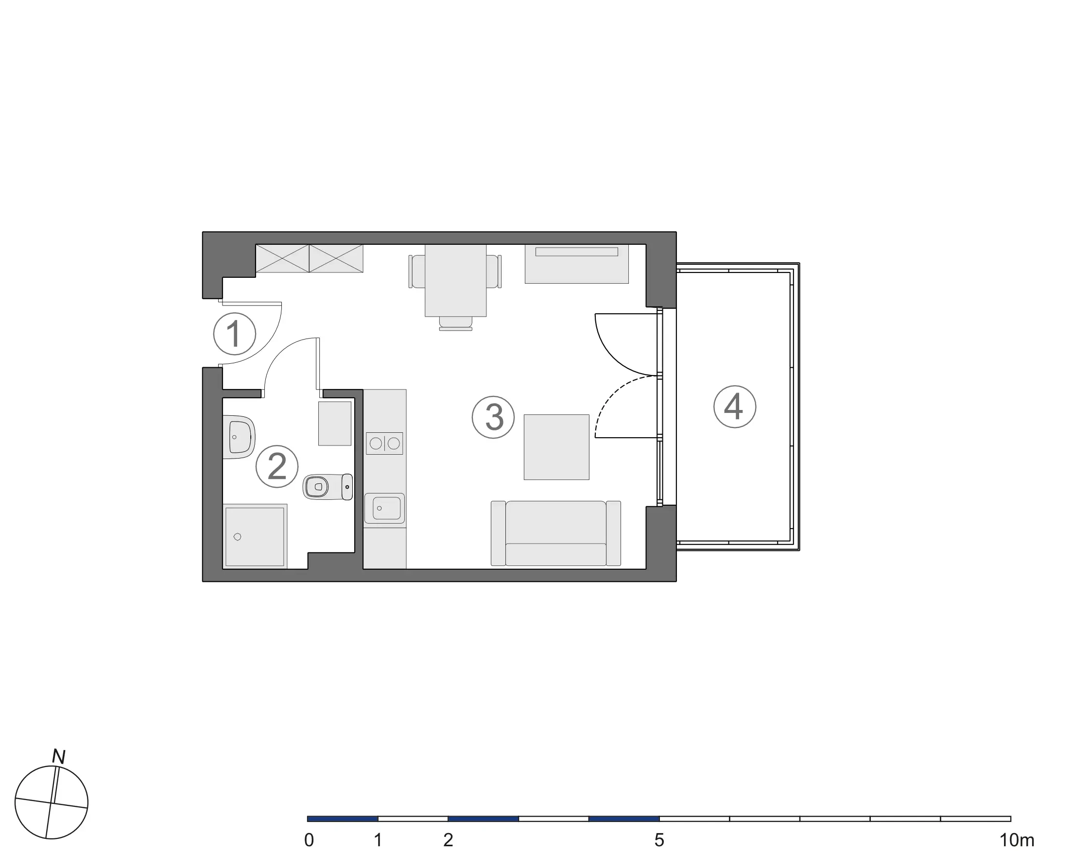 Rzut 2D lokalu 4-A.2.2