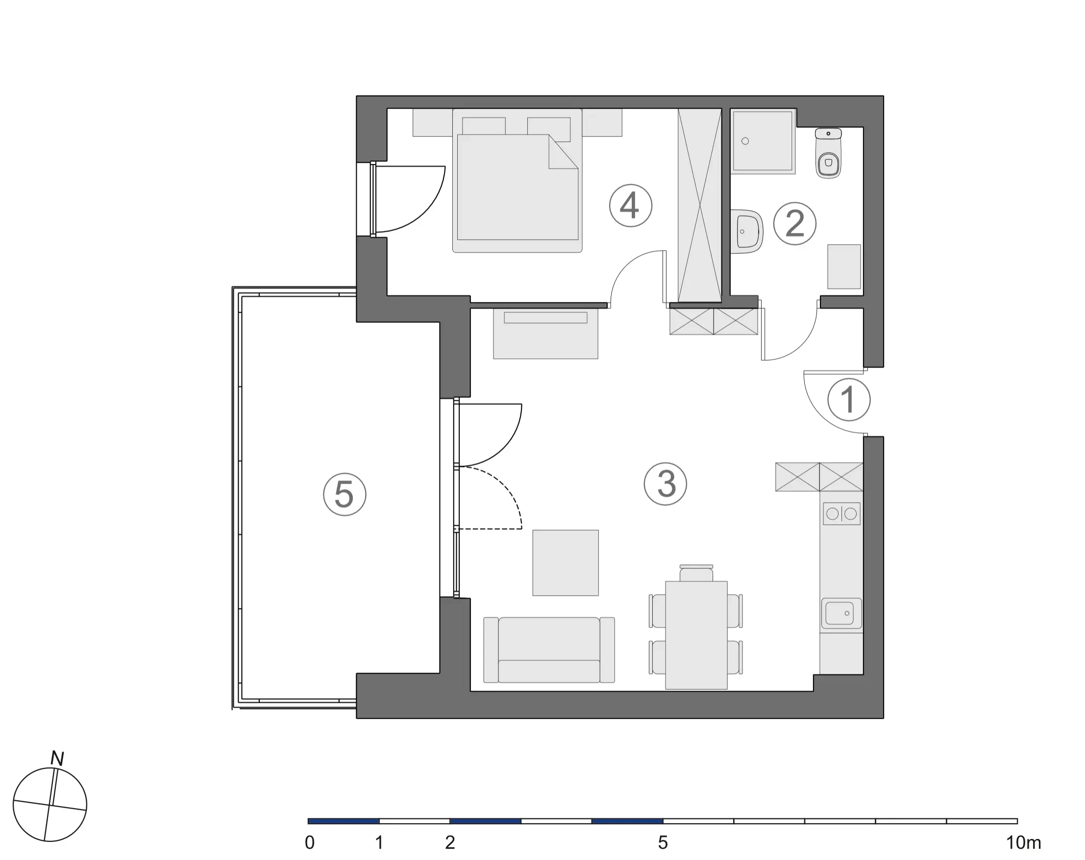 Rzut 2D lokalu 4-A.2.4