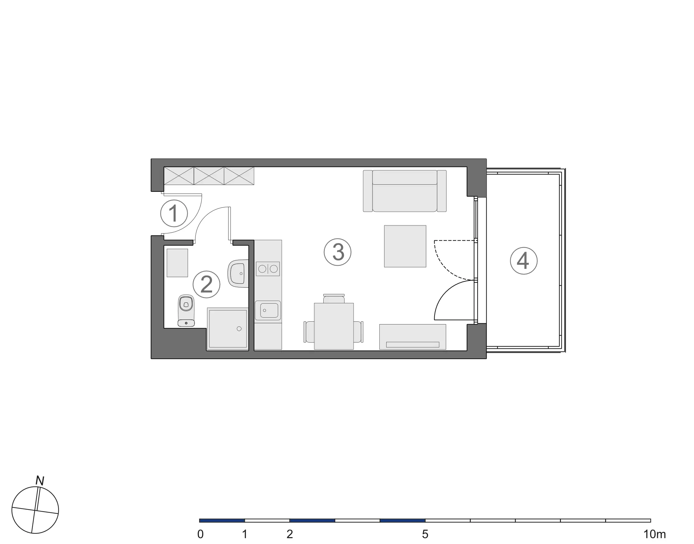 Rzut 2D lokalu 3-A.3.4