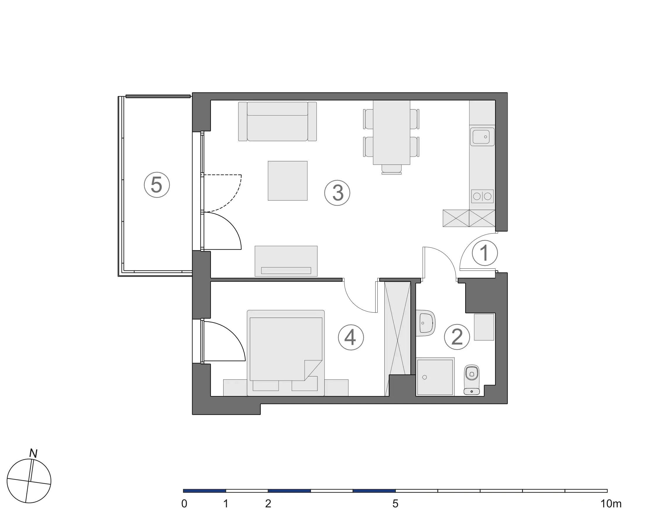 Rzut 2D lokalu 4-B.3.6