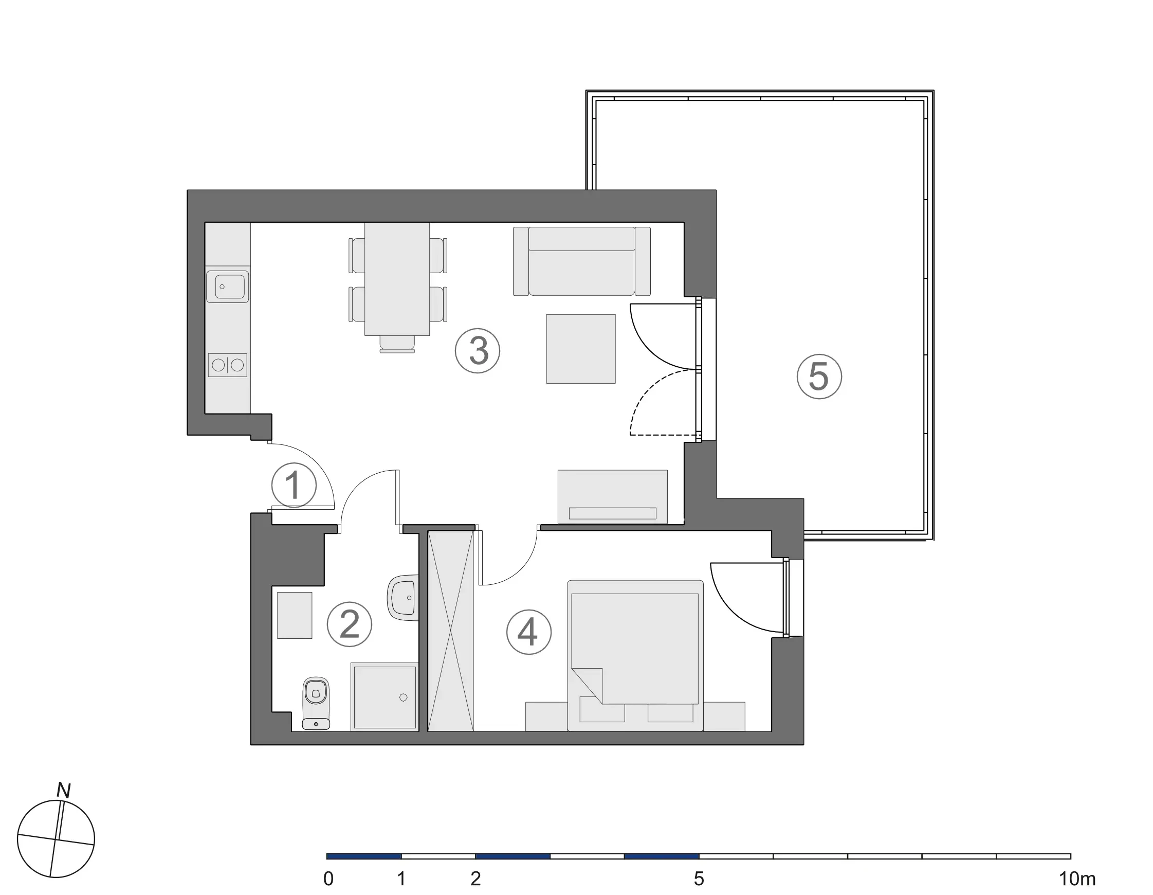 Rzut 2D lokalu 3-A.3.3