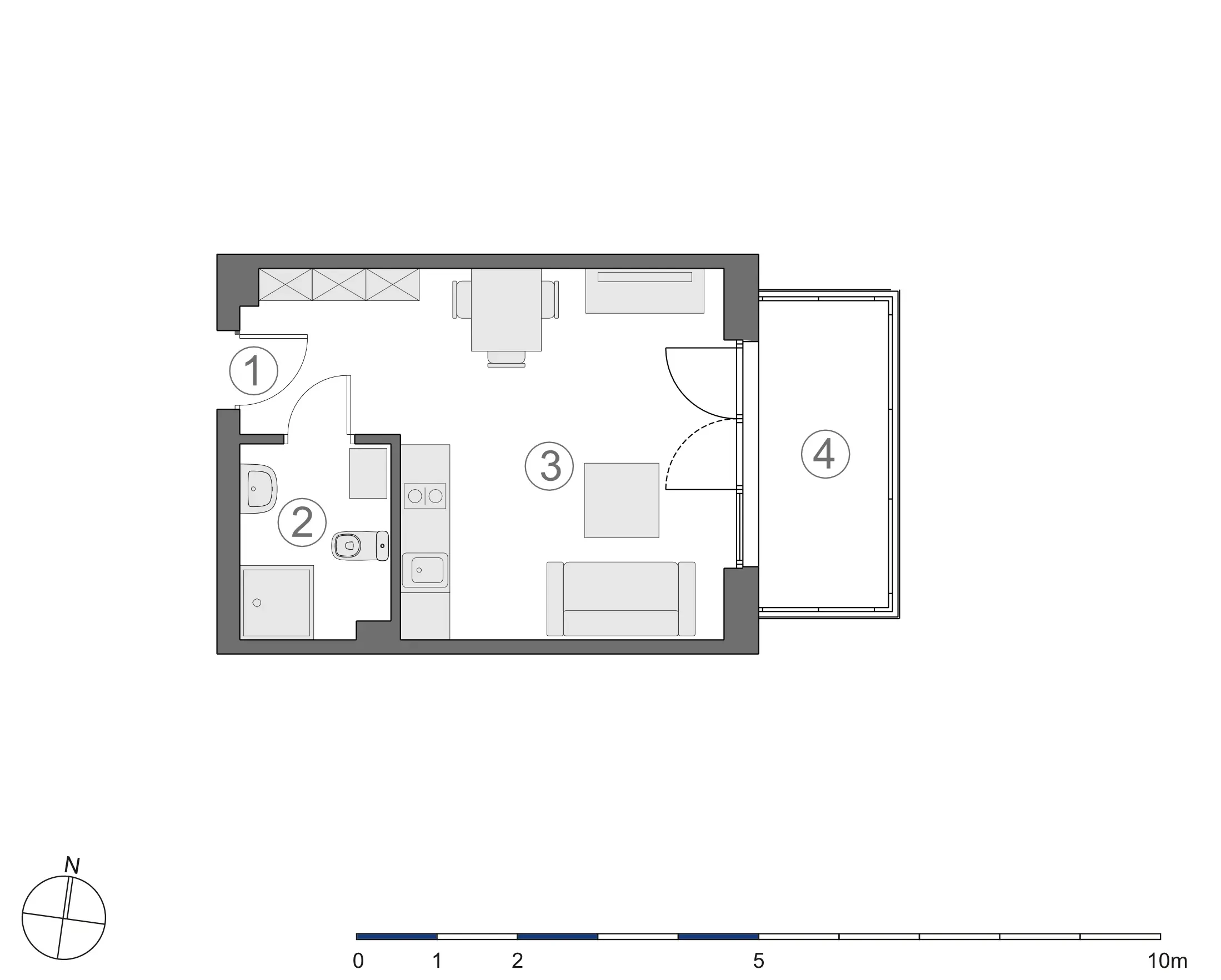 Rzut 2D lokalu 4-A.1.2