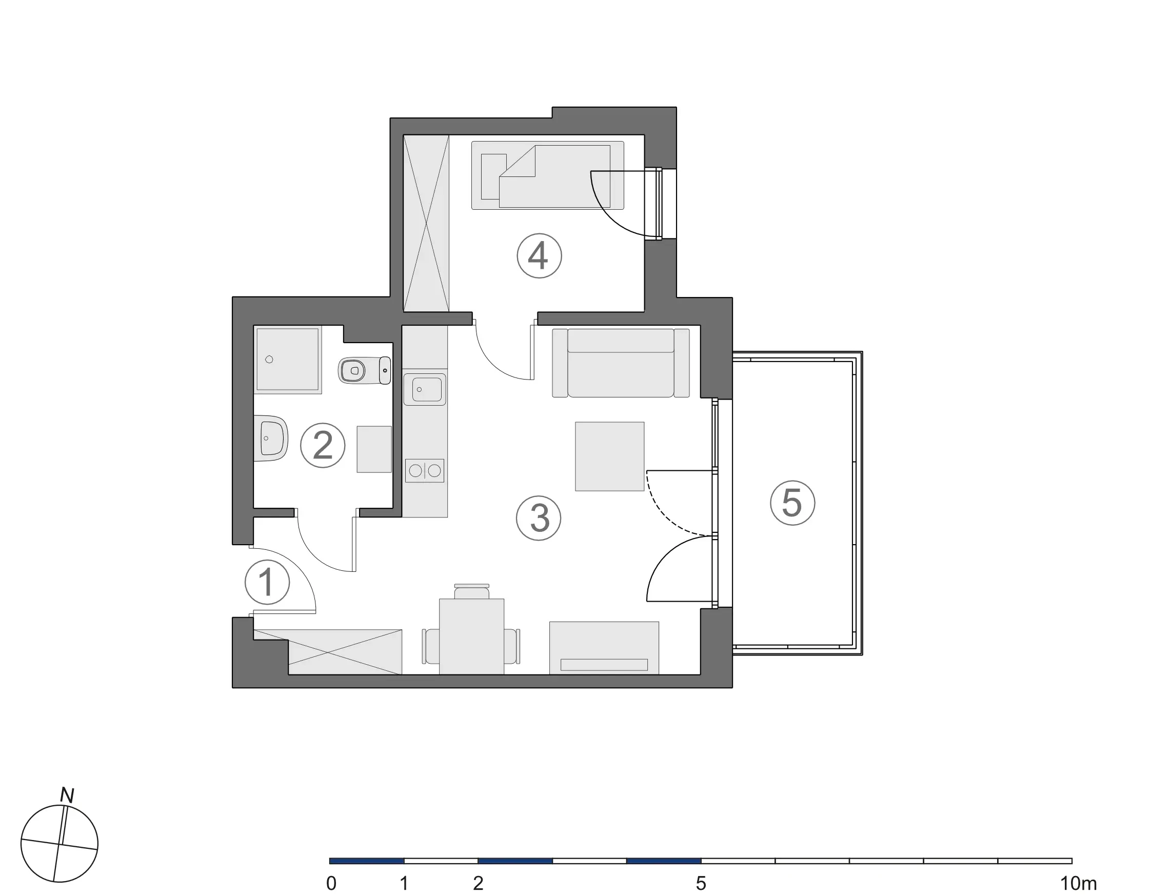 Rzut 2D lokalu 4-A.2.1
